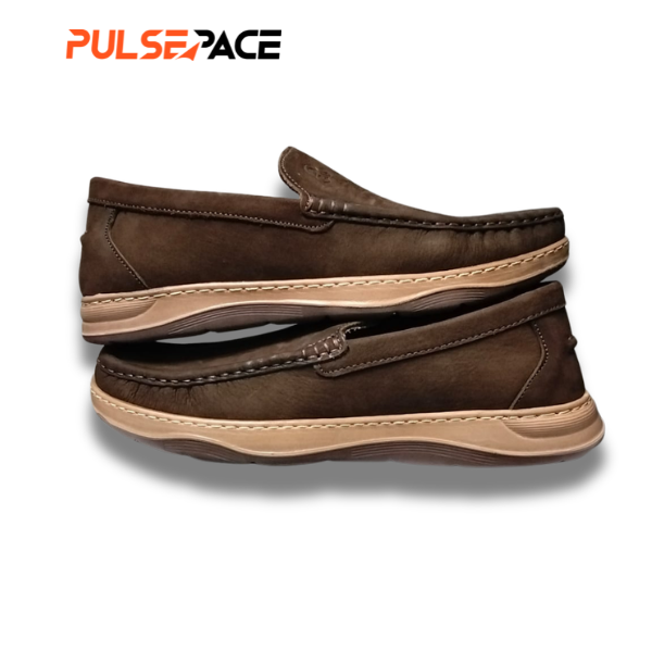 Men’s Premium Genuine Leather Casual Loafer - dark brown
