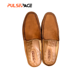 Men’s Premium Genuine Leather Casual half Loafer - Deep Brown