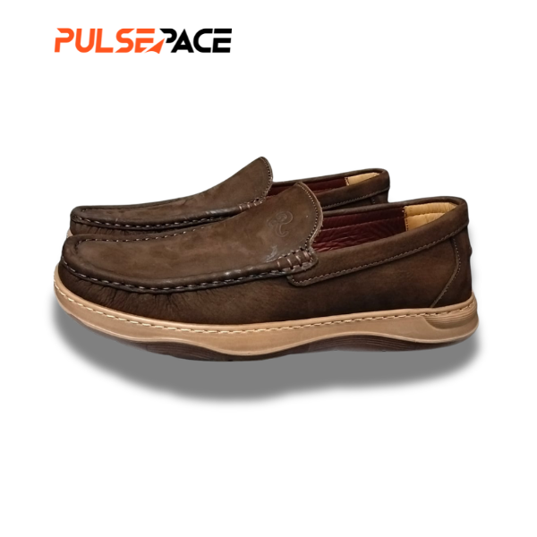 Men’s Premium Genuine Leather Casual Loafer - dark brown