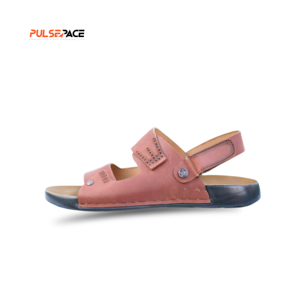 Premium Sandals Chocolate Leather for Men – Finish Well Leather with Soft Jerin Sole